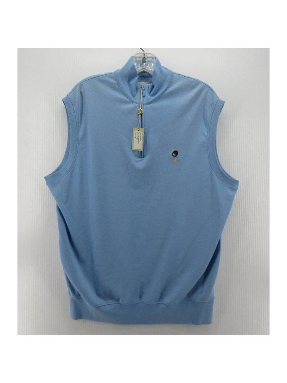 Peter Millar Sweater Large North Shore Golf Vest Indian Head Zip NWT*
